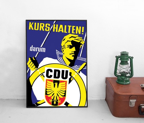 Poster cdu kurs halten - poster, halten!"