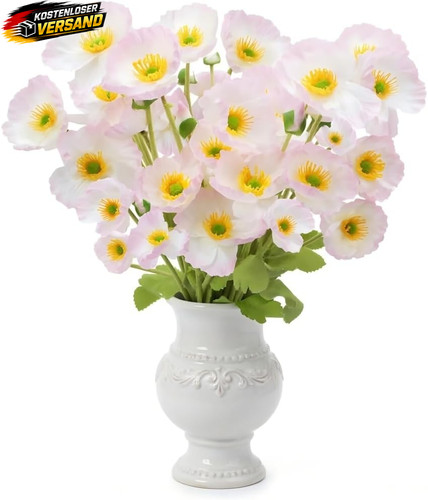 10pc kunstblumen hellrosa - 10pc,