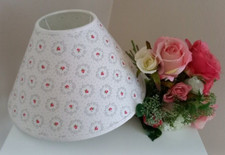 Lampenschirm weiß, Rosen