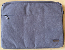 gefütterte Laptop-Tasche, Reissverschluss, grau, 37x27cm, Kofferhalterung  {#94}