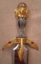 WOW! Franklin Mint "DER DOLCH DES KÖNIG ARTUS" reich  versilbert & vergoldet@@@