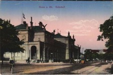 Old postcard Bonn station