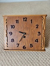 Alte Wanduhr Holz ca. 1950