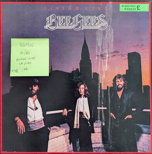 Bee gees living eyes vinyl - living,