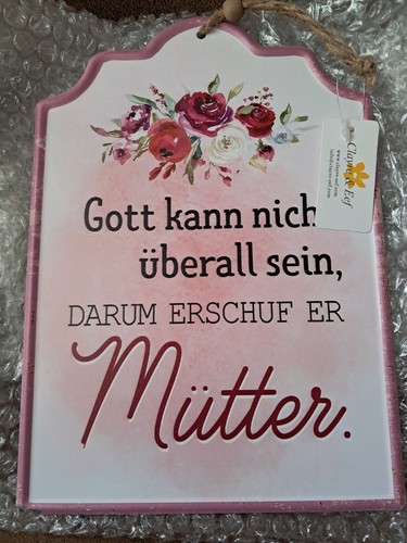 Dekoschild mütter deko - deko, schild