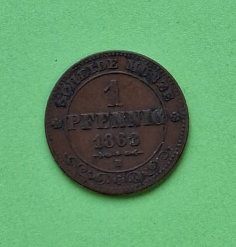 Sachsen königreich pfennig - 1,
