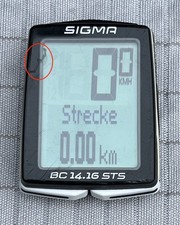 Fahrradcomputer SIGMA BC 14.16 STS kabellos gebraucht Ersatzteil