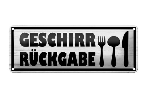 Blechschild hinweis 27x10 - hinweis, cm