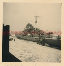 H467 Foto Wilhelmshaven 1940 Hafen Kriegsmarine Schlachtschiff TIRPITZ Bismarck
