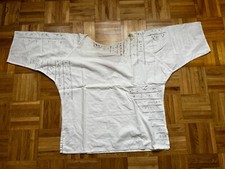 Echt Vintage Bluse weiß mit Hohlsaum Baumwolle Gr 40/42 Hippielook