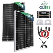 300W Wohnmobil Set Solaranlage Komplettpaket Solarmodul Mit Montage Halterung RV