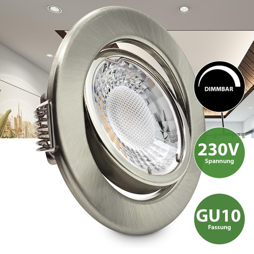 Led einbaustrahler deckenspot - led,
