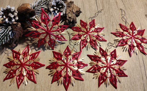 Strohsterne christbaumschmuck - strohsterne,