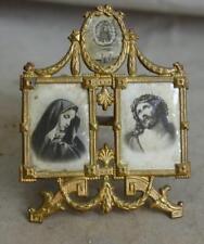 Miniatur Heiligenbild Bilderrahmen Puppenstube Einsiedeln Christus Muttergottes