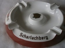Stammtisch-Aschenbecher Scharlachberg Meisterbrand  Porzellan Königlich Tettau