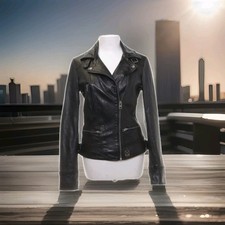 OAKWOOD LEDERJACKE, BIKERSTYLE