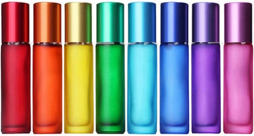 Roll glasflaschen 10ml bunt - roll-on,