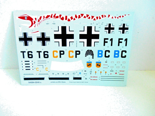Decal für junkers ju87b - decal, ju87b-2