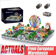 TOP Qualität!! MK Vergnügungspark-Baustein MOC Achterbahn-Ziegel-Set