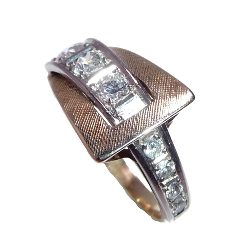 Ring 585 gold weißgold - gold, +