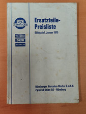 Hercules Ersatzteile Preisliste 1975 Motorrad Mofa moped K37