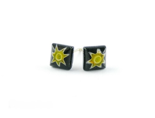 Ohrstecker handarbeit glas - handarbeit,