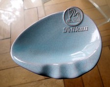 Pelikan Keramik Werbe Aschenbecher Nierentischzeit in grün