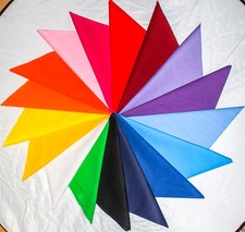 Bandana Einfarbig Uni Halstuch Kopftuch Tuch Motorradtuch 55 x 55cm viele Farben