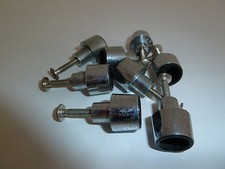 8 Griffe Schrankgriffe Silber mit Schrauben