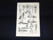 UNFALLHILFE Druck 1909/10 15,5x24cm MEYERS Konversationslexikon 6. Auflage Suppl