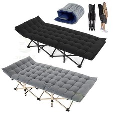 Feldbett 176cm Campingbett Bett Liege Gästebett Klappbett Faltbett Mit Matratze