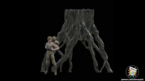 Dagobah tree diorama star - tree,