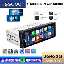 Single 1 DIN Car Stereo Radio