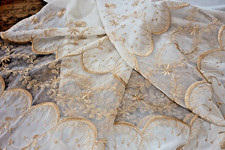Chiffon vorhang gardine gold - ,