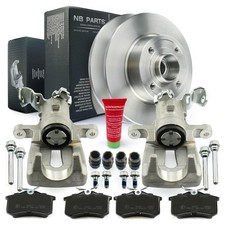 Bremssättel Bremsscheiben Bremsbeläge hinten für Renault Clio III Modus Grand