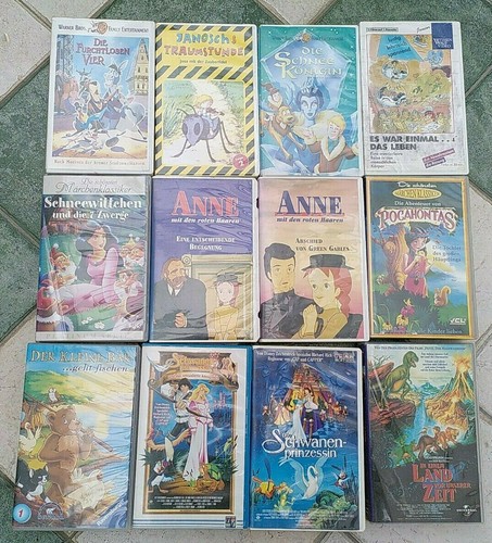 Vhs kassetten kinderfilme - kassetten,