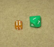 W10 / zehnseitig - XL Rollenspielwürfel / Mathewürfel / Lernwürfel - grün