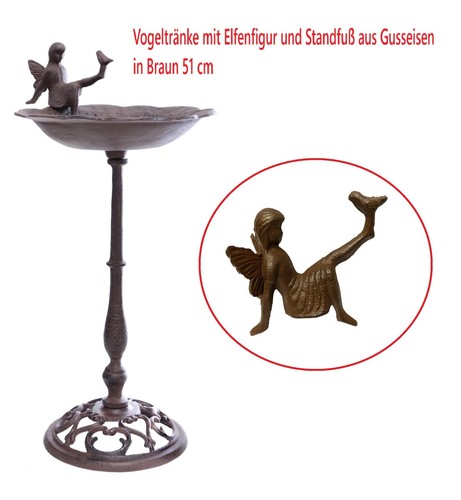 Vogeltränke aus gusseisen mit - vogeltränke,