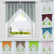 Voile Scheibengardinen Bogen