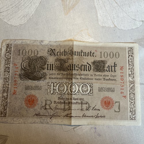Reichsbanknote 1000 mark - reichsbanknote,