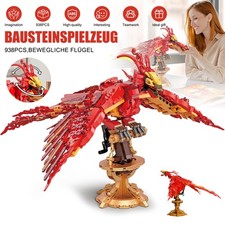 Feuer Phoenix Bausteine Phoenix Klemmbausteine Set Vogel Tier Architektur Modell