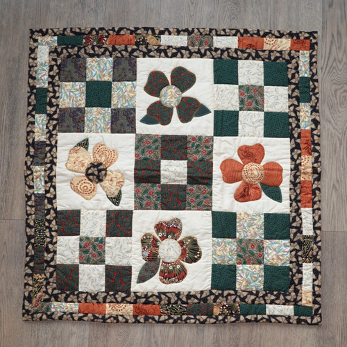 Diy patchworkdecke mit blumen - mit,