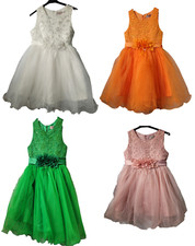 Mädchen Festtagskleid Blumenmädchen Hochzeit Prinzessin Kleid festlich Neu 22051