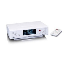 LENCO KCR-190WH Küchenradio Unterbau Weiß mit PLL-FM-Radio DAB+ Bluetooth 3,3"