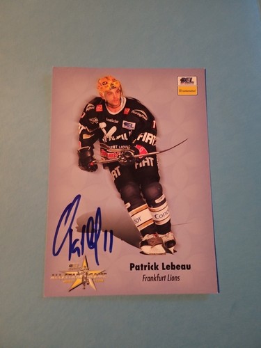 Del eishockey autogrammkarte - del,