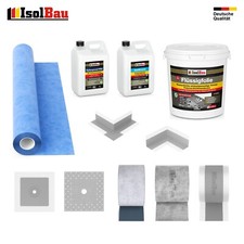 Abdichtung Set Flüssigfolie Dichtband Tiefengrund Dichtbahn Innenecke PROFI WARE