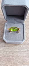 Goldring mit  smaragdgrünem Stein   Gr. 59