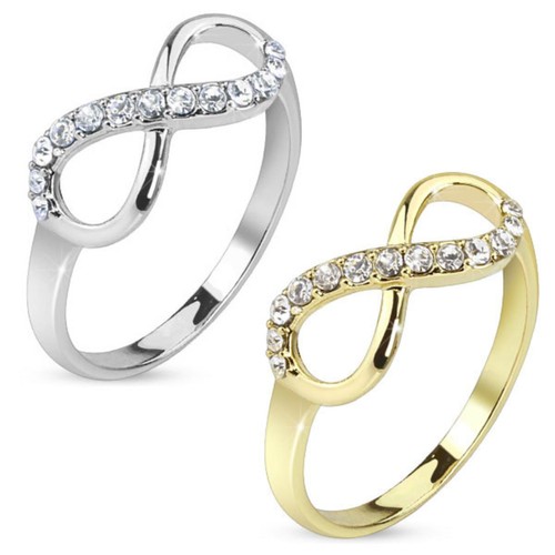 Damen ring infinity zirkonia - damen-ring,