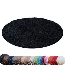 Hochflor Shaggy Teppich Rund