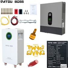 48V 314Ah LiFePO4 Batterie 16,07 kWh Hausspeicher + 11 kW Hybrid Wechselrichter